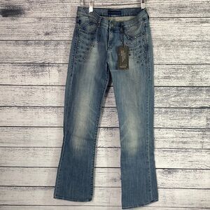 NWT Rock & Republic Kassandra Bootcut Studed Spike Jeans 8M